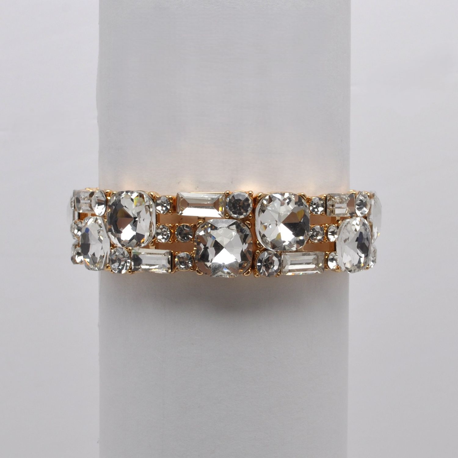 QQ3640B1G  CRYS/G  MULTI RECT SHAPES STONE BRCLT