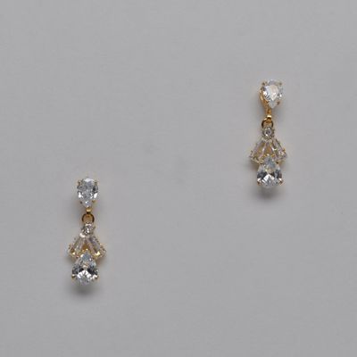 EN7014E1G CZ/G TEAR DRP TRIANGLE DNGL EAR