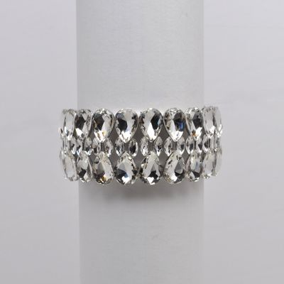 QQ3151B1S CRY/S TWO ROW PEAR/MARQ SHP BRACE