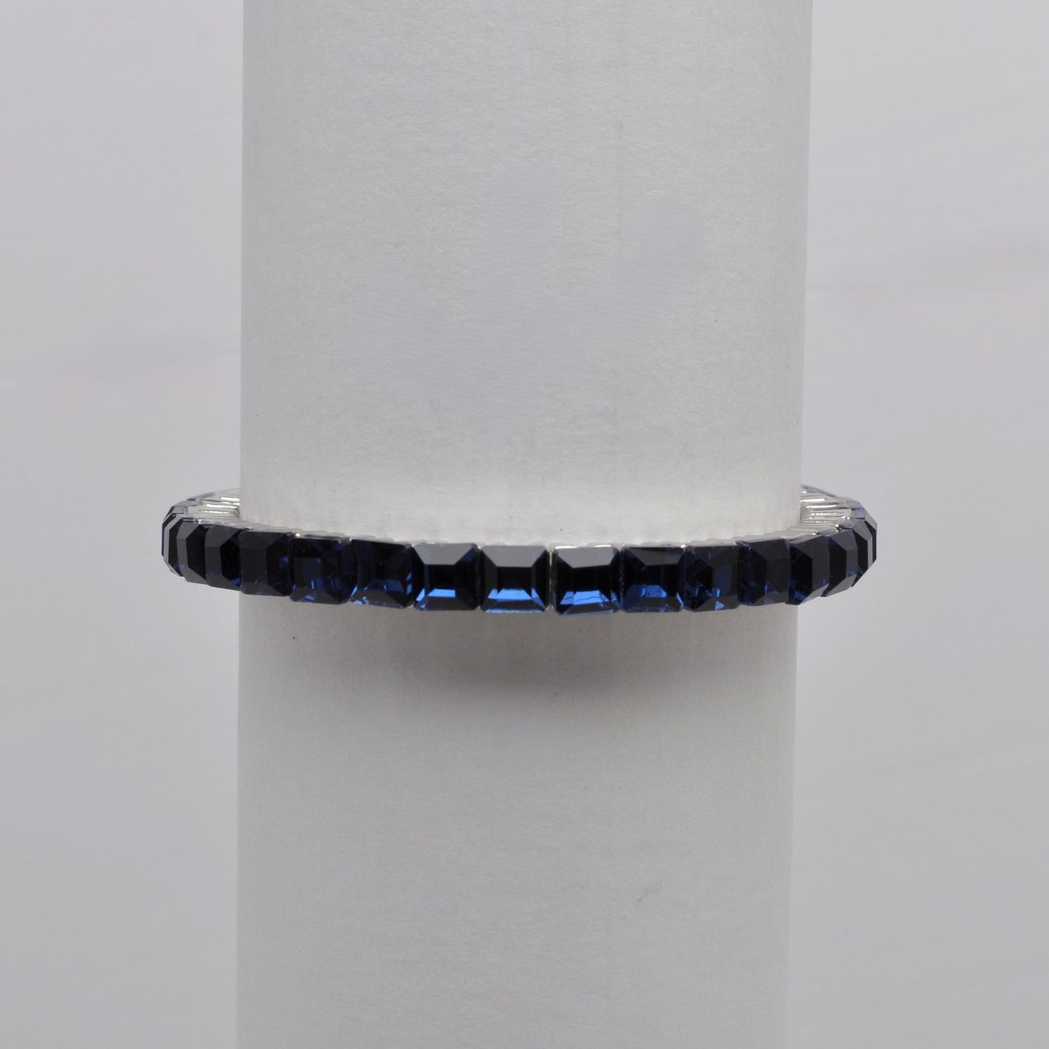 QQ4060B8S  NAVY/S  MINI SQUARE STN STRETCH  BRCLT