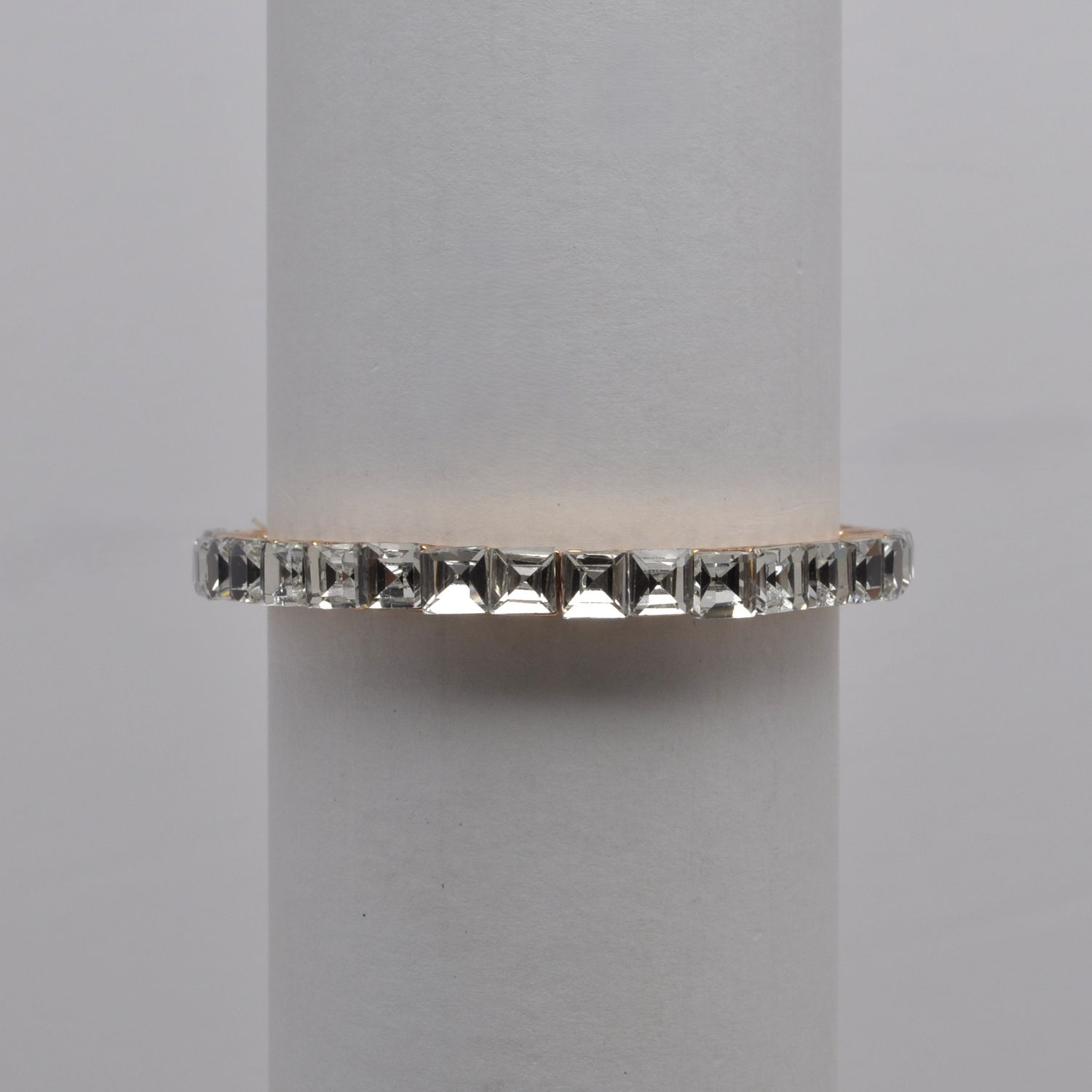 QQ4060B1G  CLR/G  MINI SQUARE STN STRETCH  BRCLT