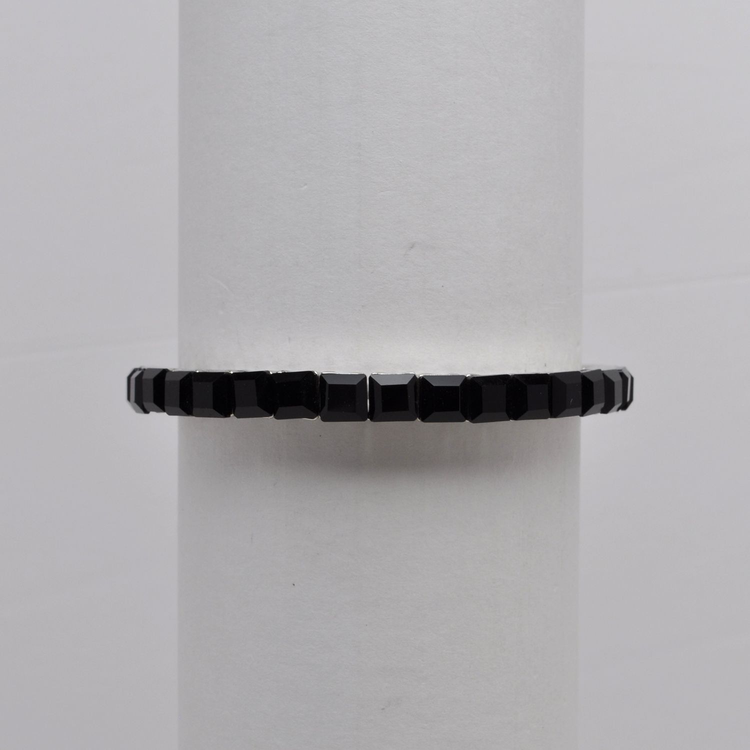 QQ4060B2S  JET-BLK/S  MINI SQUARE STN STRETCH  BRCLT