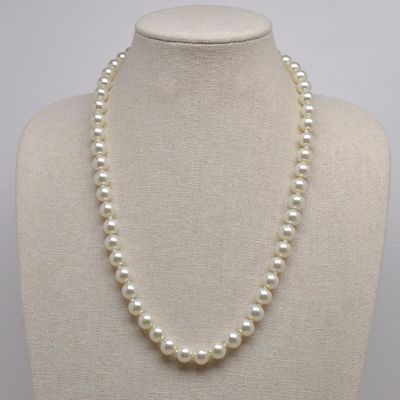 CJ2410N40 PRL 24"+3" 10MM MLT PRL  NECKLACE