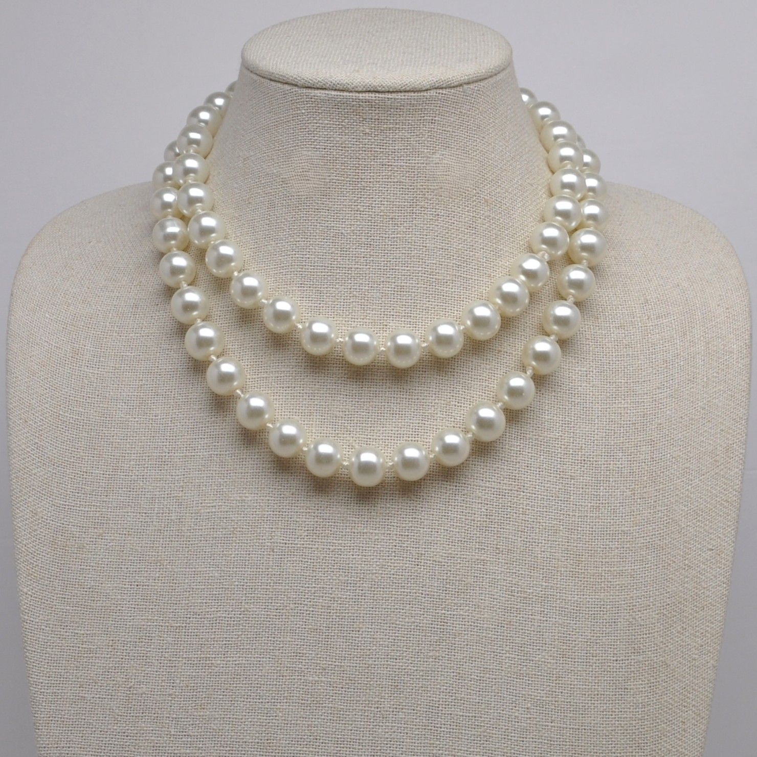CJ3612N40 PRL 36" IVRY 12MM PEARL NECKLACE