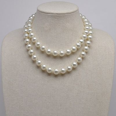 CJ3612N40 PRL 36" IVRY 12MM PEARL NECKLACE