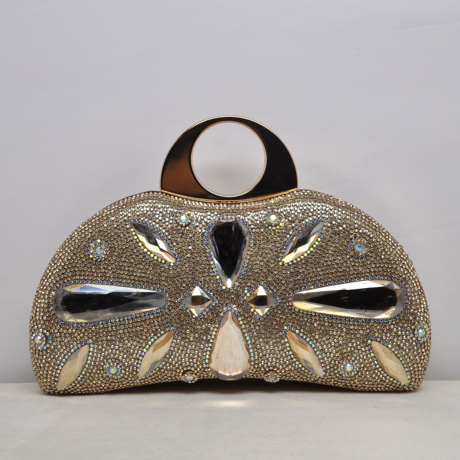 HF6712CGD GOLD/G TRDR SHP &amp; FLWR STNS DESIGN PURS