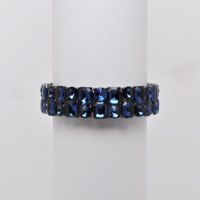 QQ3563B8H  NAVY/H  SM BLOCK RECT/RND STNS  BRCLT