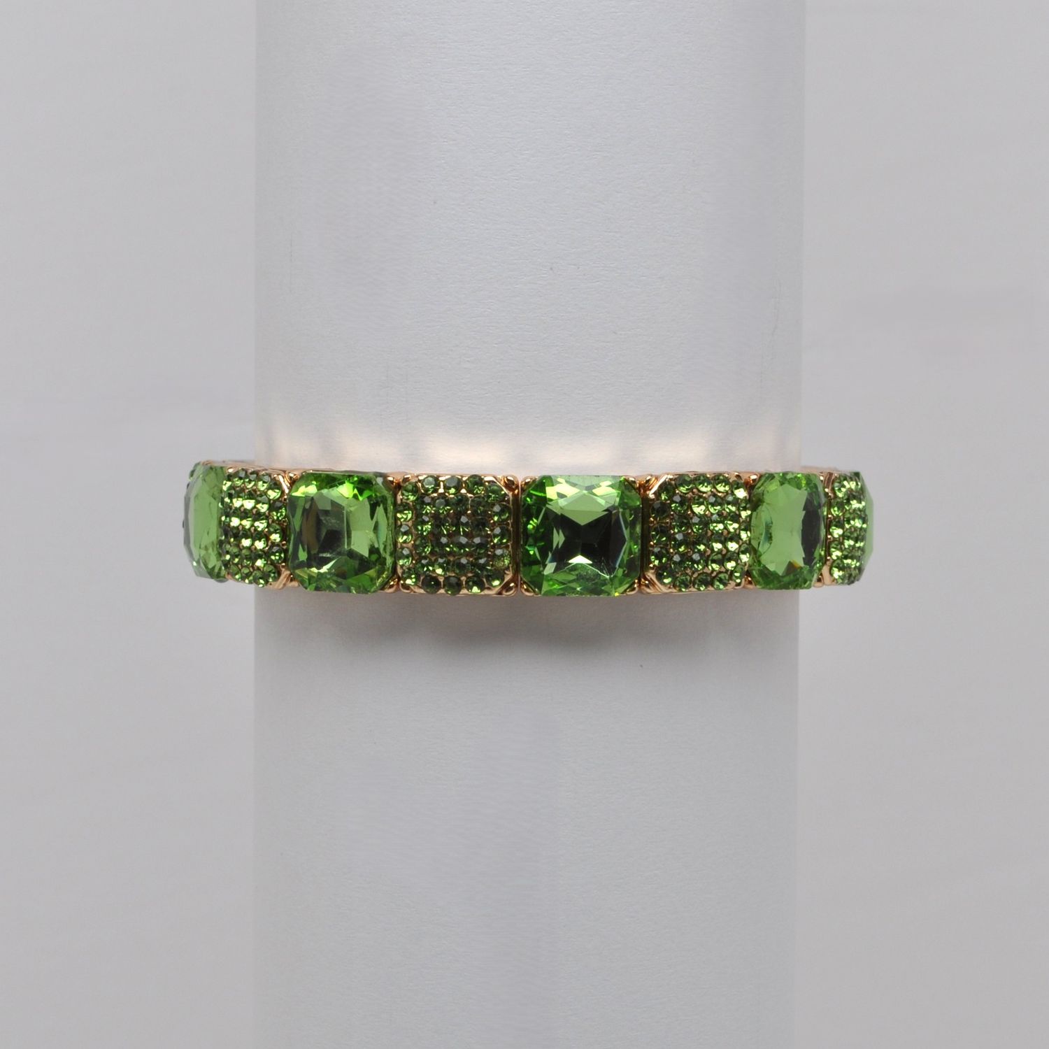 QQ4100B30G  PERI/G ALTERNATING SQUARE CRYS &amp; PAVE STN  BRCLT