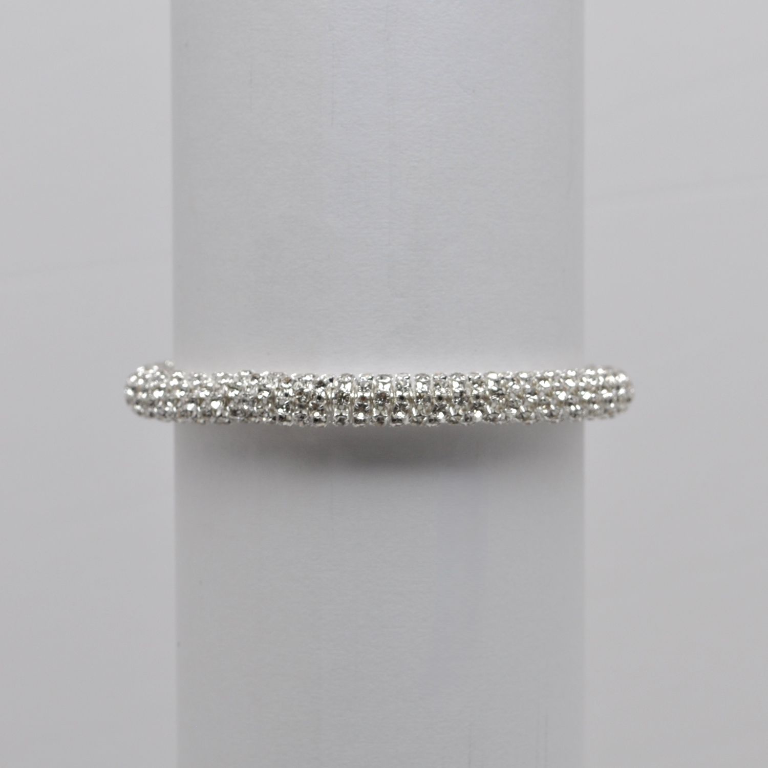 J84565B1S CLR/S  SIL 7MM STRETCH TUBE BRAC