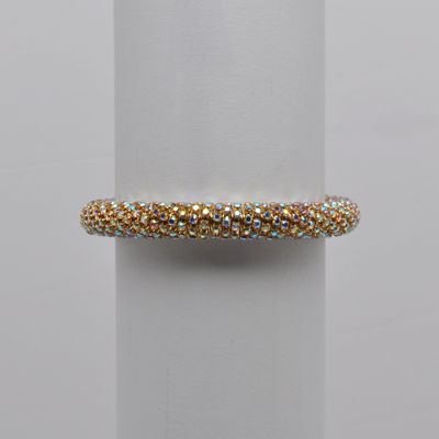 J84562B3G AB/GLD 10MM STRETCH TUBE BRAC