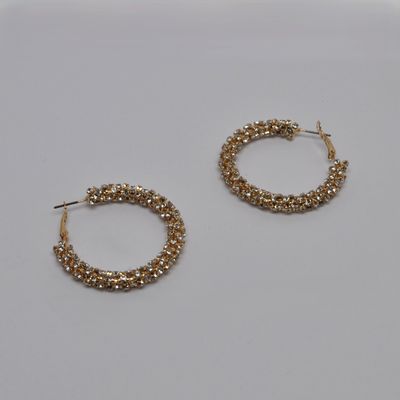 J28912E1G CLR/G 45MM TUBE HOOP EAR