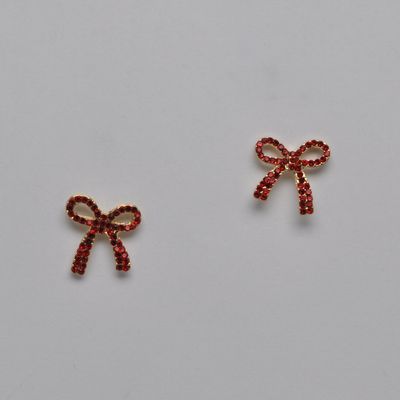 J28020E9G SIAM/GLD BOW POST  EAR