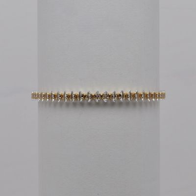 J84484B1G CZ/G MARQUISE SLIDE BOLO BRA