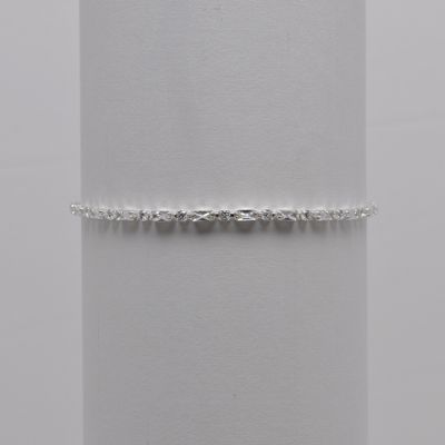 J84485B1S CZ/S BAGUETTE RND SLIDE BOLO BRA