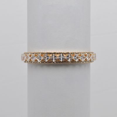 J84409B1G CZ/G SQU STNS CUFF BRAC