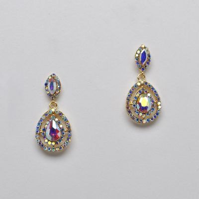 SI4852E3G  AB/G  DBL MARQUISE AND TRDRP DANGLE ER