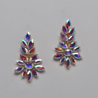 SI2519E3G AB/G SUNFLWR  DNGL W' MARQUISE STNS EAR