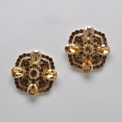 SI2521E4G LT-COL/G BUTTON SHAPE FLRW POST EAR