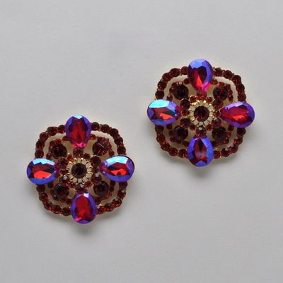 SI2521E11G FUSC-AB/G BUTTON SHAPE FLRW POST EAR