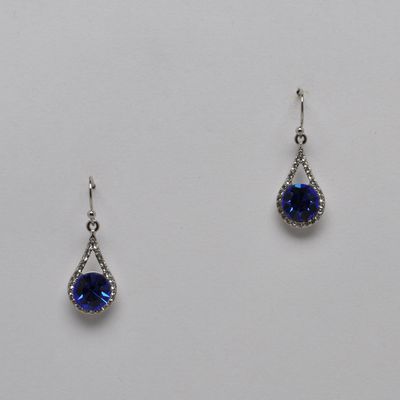 J29088E12 SAPP/S TEARDROP FISH HOOK EARRING