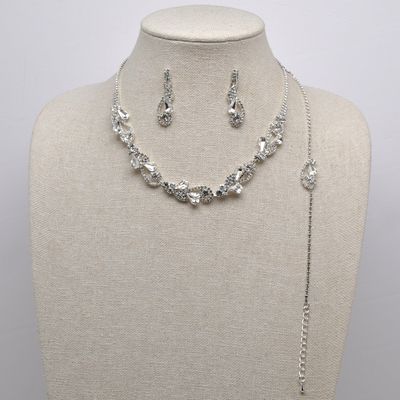 J19047S1S CLR/S ROUND TEARDROP 3PC SET