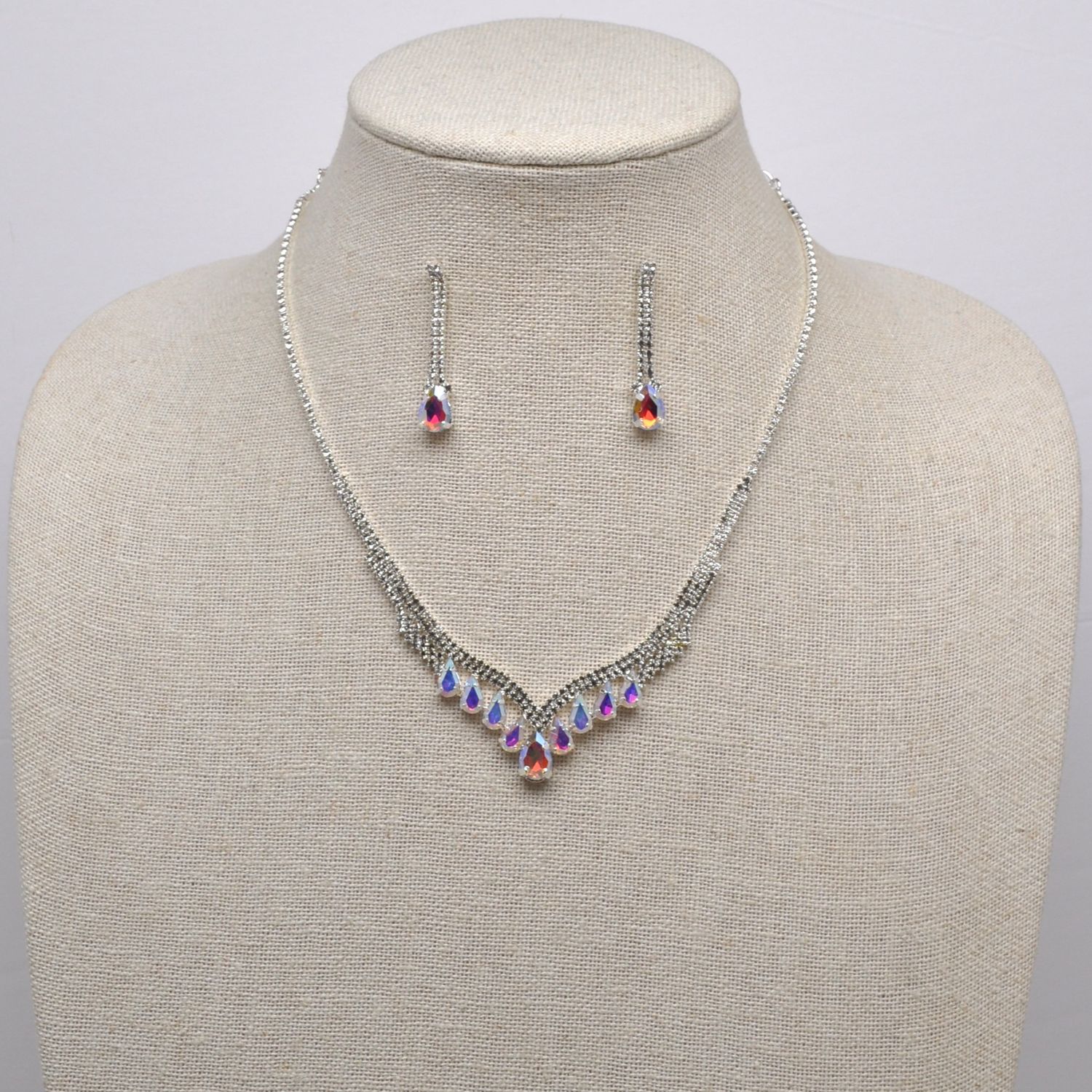 CJ12759S3S AB/S TRDRP V NECK DANGLE SET
