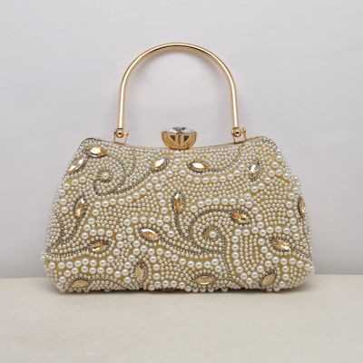 HF0194CG GLD MARQUISE STN PEARL MAZE DESIGN PUR