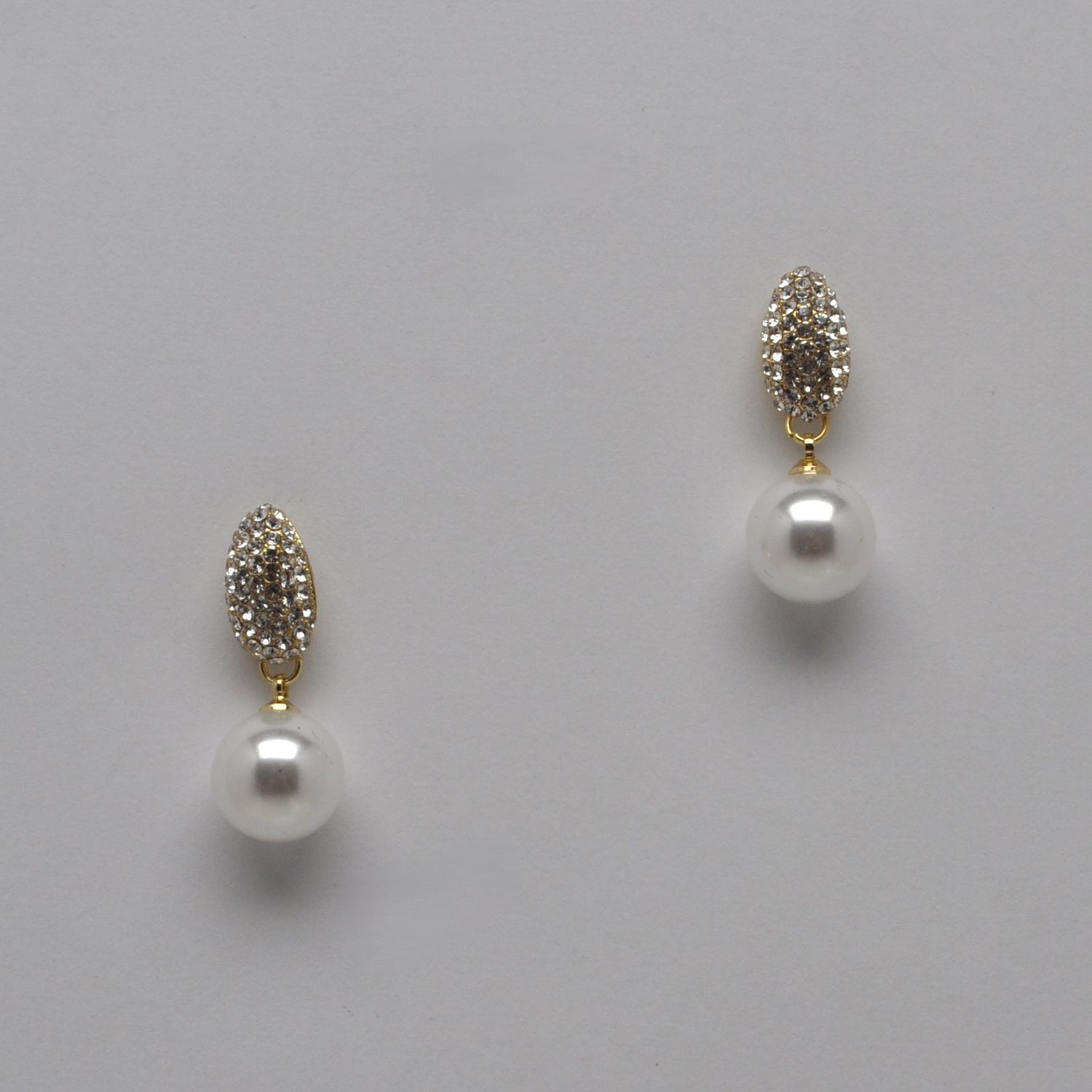 JE151034E40G CZ PRL/G CRYS CONE TOP PRL BTTM DNGL EAR