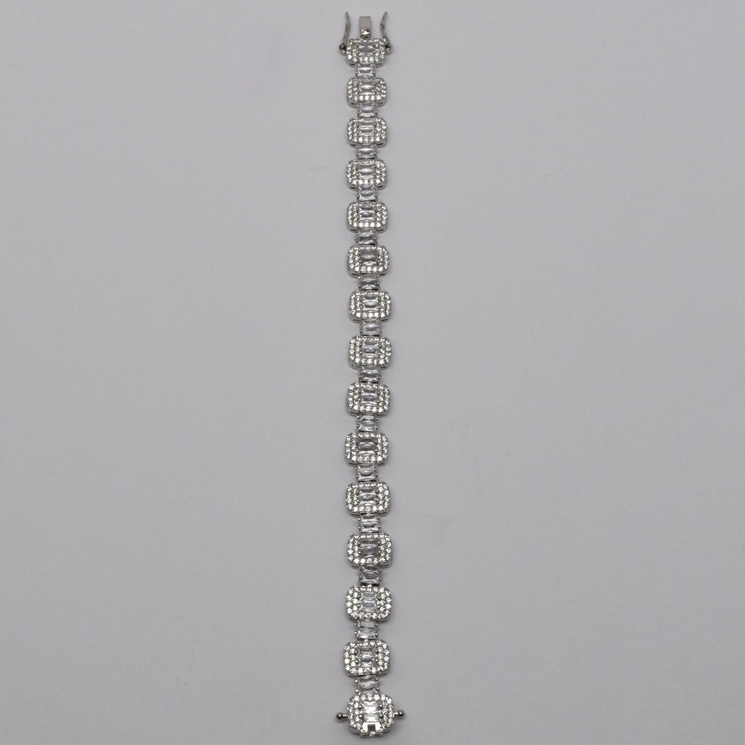CN004503B1S CZ EMERLD CUT DOUBLE LINK  BRACELET