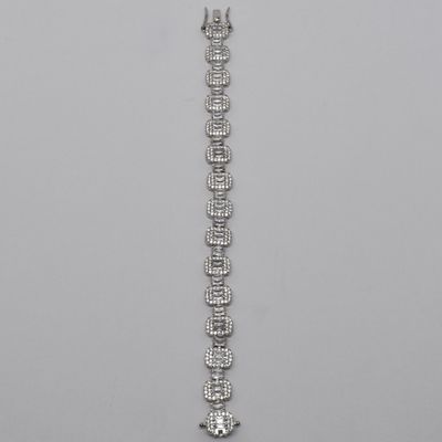 CN004503B1S CZ EMERLD CUT DOUBLE LINK  BRACELET