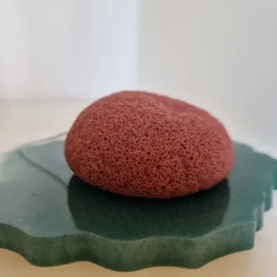 Éponge Konjac Visage Argile rouge