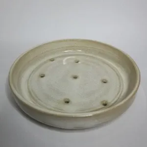 Porte savon céramique blanc