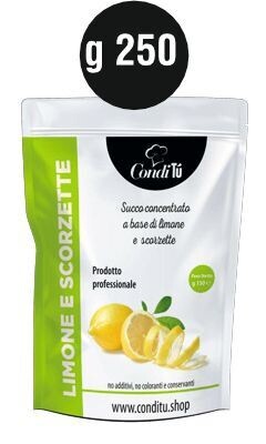 Succo e Scorze di Limone per sorbetto CT 10 buste da 250g