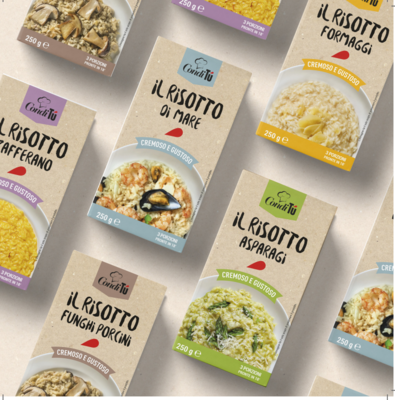 Risotto dry preparation