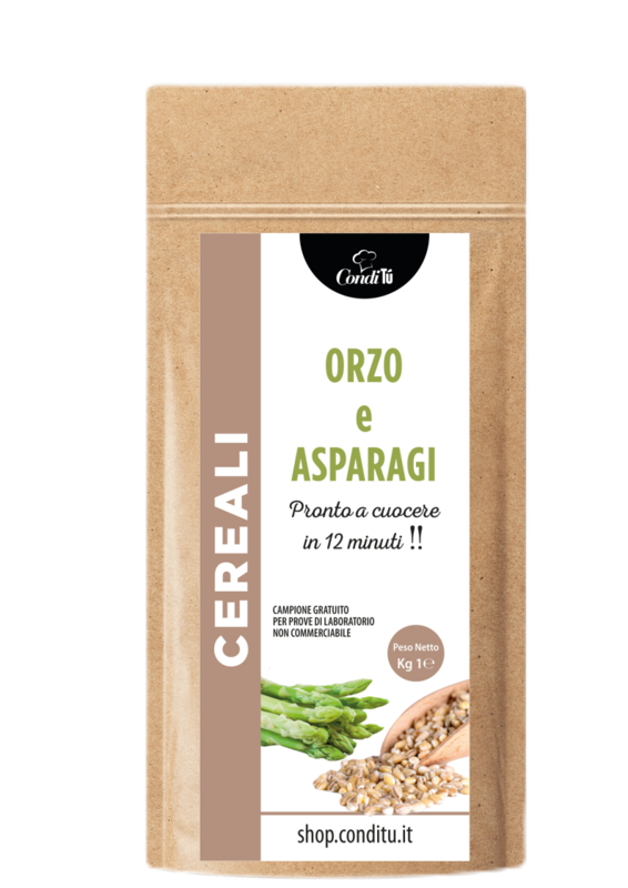 Orzo perlato precotto e Asparagi   CT 10 Buste da 180 g
