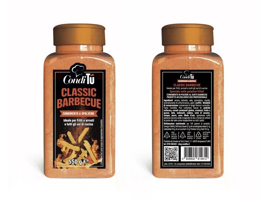 Condimento a Spolvero al  BBQ CT DA 6 PZ 550 g