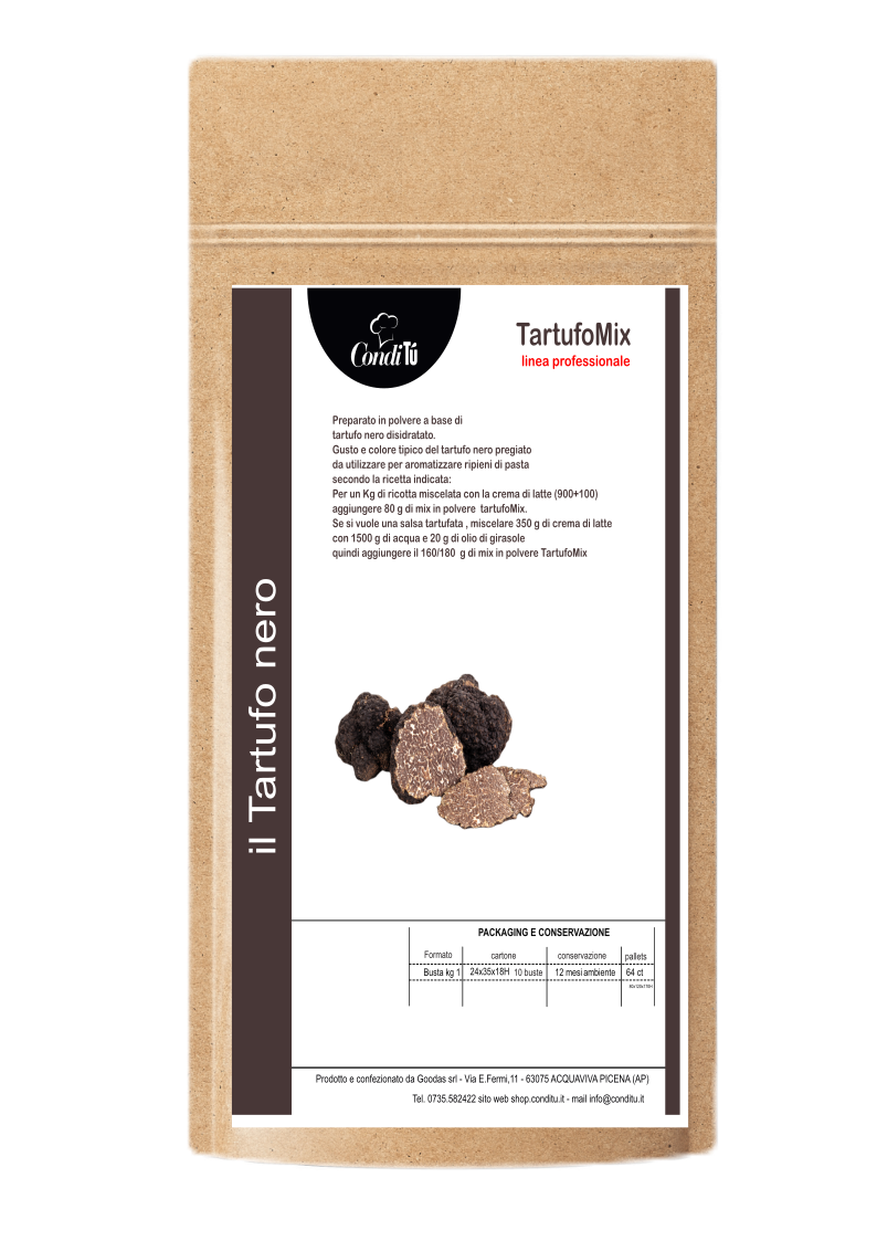 TartufoMix insaporitore a base di tartufo disidratato Cartone da 5 kg