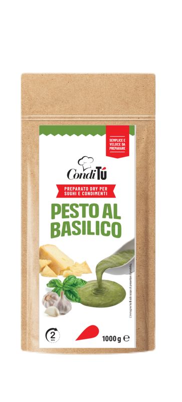 Salsa dry Pesto al Basilico   Ct 10 buste da 1 kg