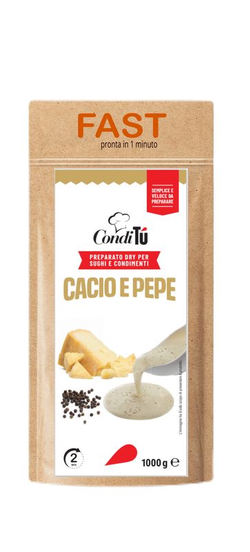 Salsa dry Cacio e Pepe Fast  Cartone da 10 kg