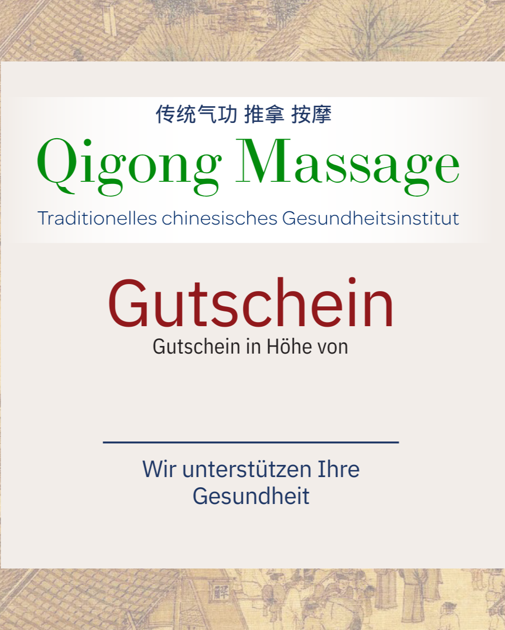 Gesundheit schenken – mit einem Gutschein vom Liudao Gesundheitszentrum