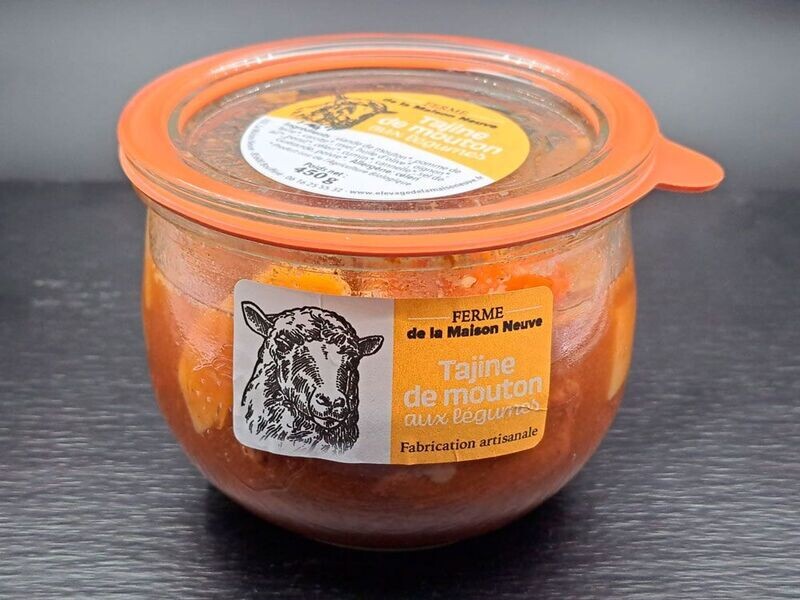 Tajine de mouton aux légumes - 450g