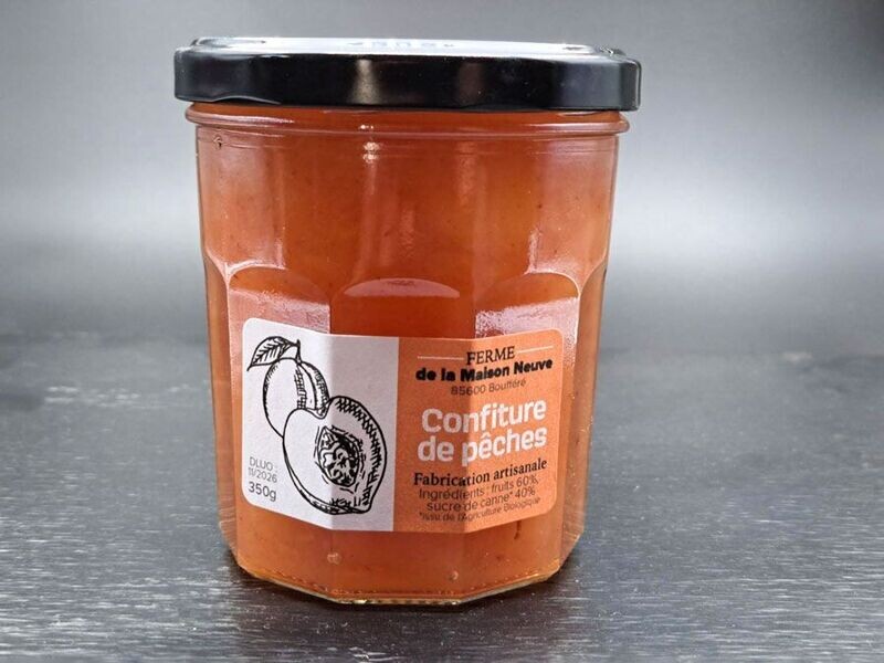 Confiture de pêche de vignes - 350g