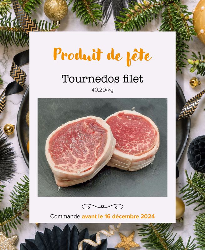 Tournedos filet - 40,20€ le kg