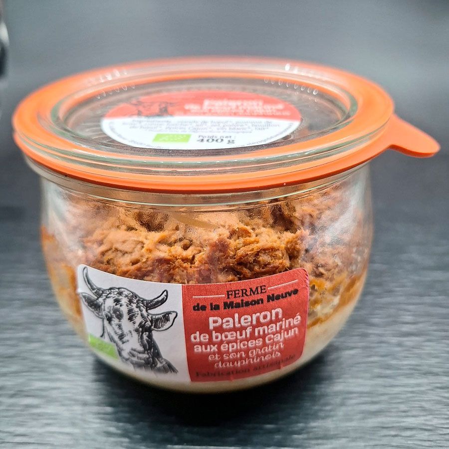 Paleron de bœuf mariné et son gratin dauphinois - 400g