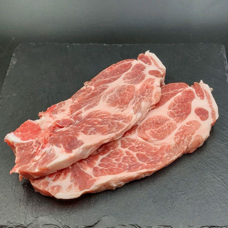 Côte de porc Échine - 17,60€/kg Côte de porc Échine - 17,60€/kg