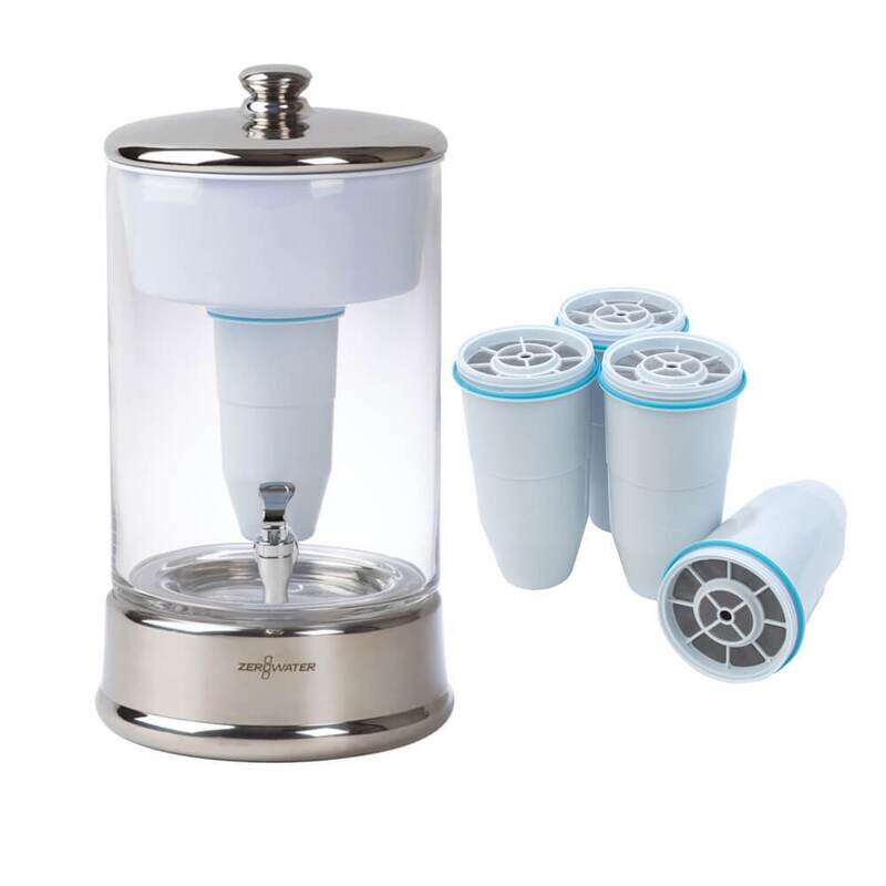 Combi-box: 9 Liter Glazen Filtersysteem incl. 5 filters