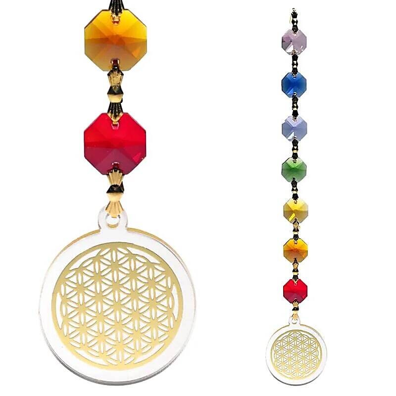 Feng Shui Bloem des Levens hanger - goudkleurig