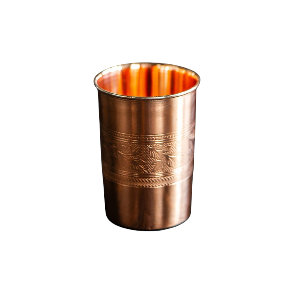 Koperen drinkbeker met print