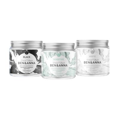 Tandpasta in glazen pot (zonder fluoride) Tandpasta in glazen pot (zonder fluoride)