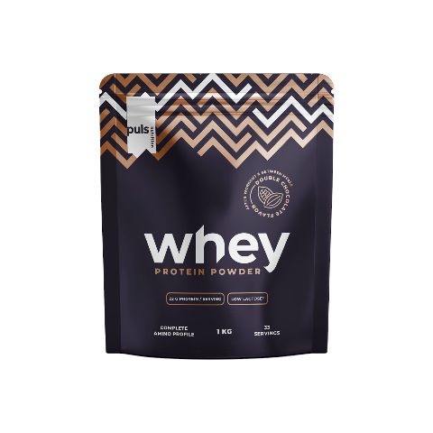 Puls Nutrition Whey protein dubbele chocolade (1 kg) - Laag lactose